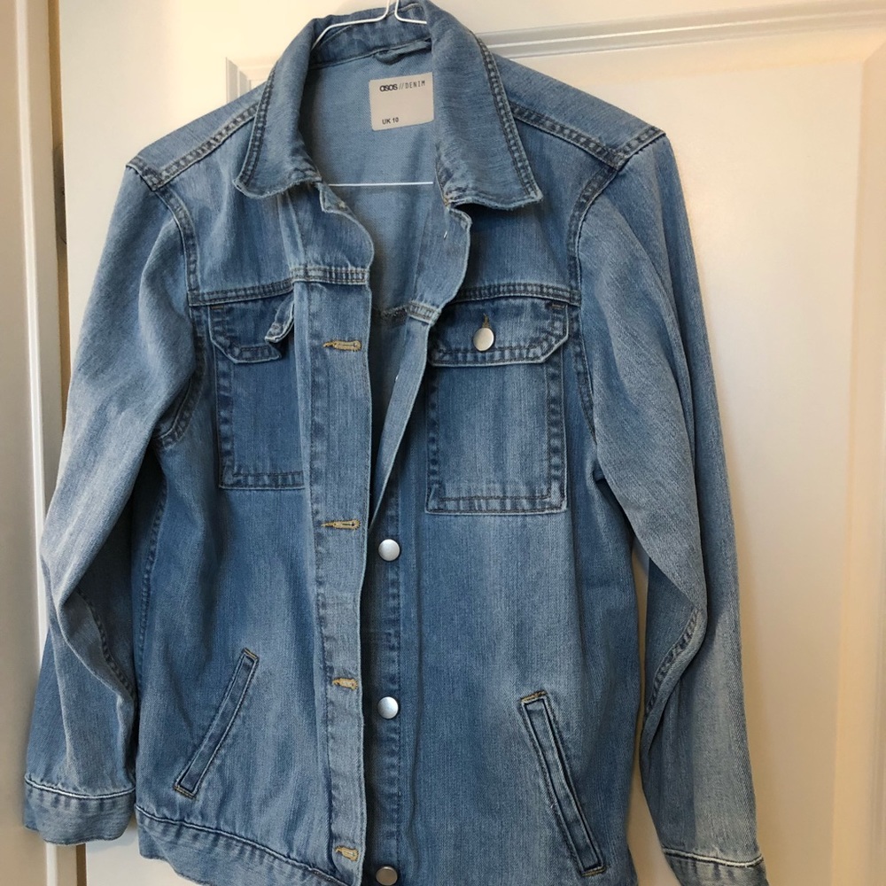 ASOS DESIGN denim “girlfriend” jacket